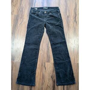 Big Star Vintage Y2K 2000s Peppermint Navy Corduroy Low Rise Bootcut Pants